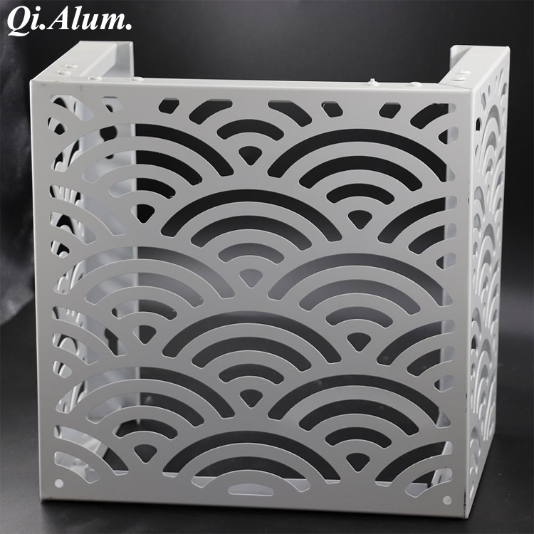 Decorative laser cutting screens waterproof outdoor units metal aluminum alloy air conditioner cover