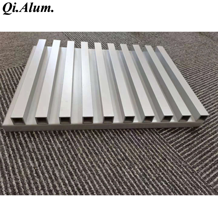 Aluminum corrugated panels for bulding facade cladding