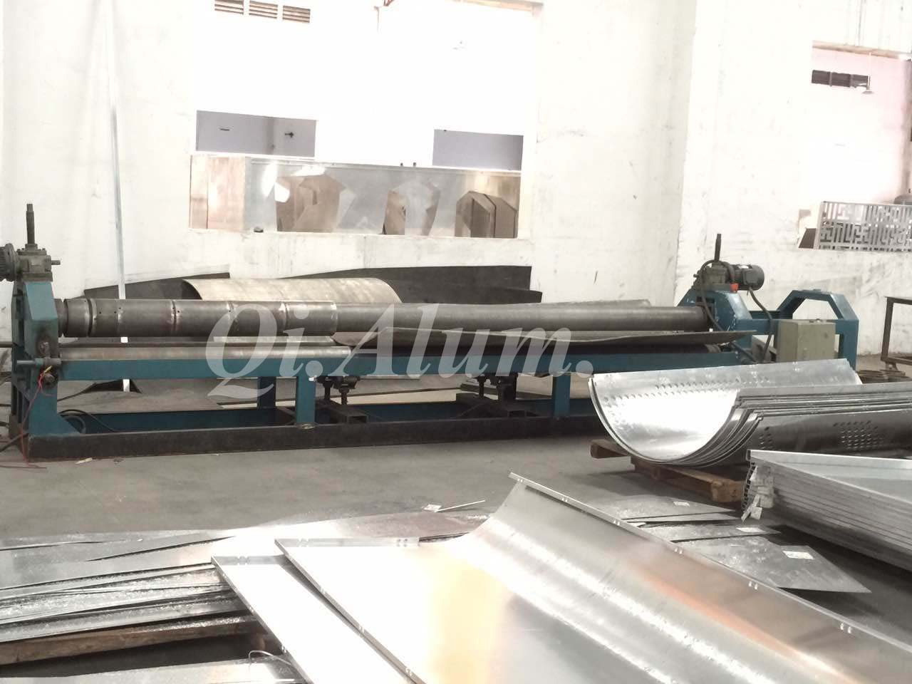 Aluminum panel arc rolling machine equipment