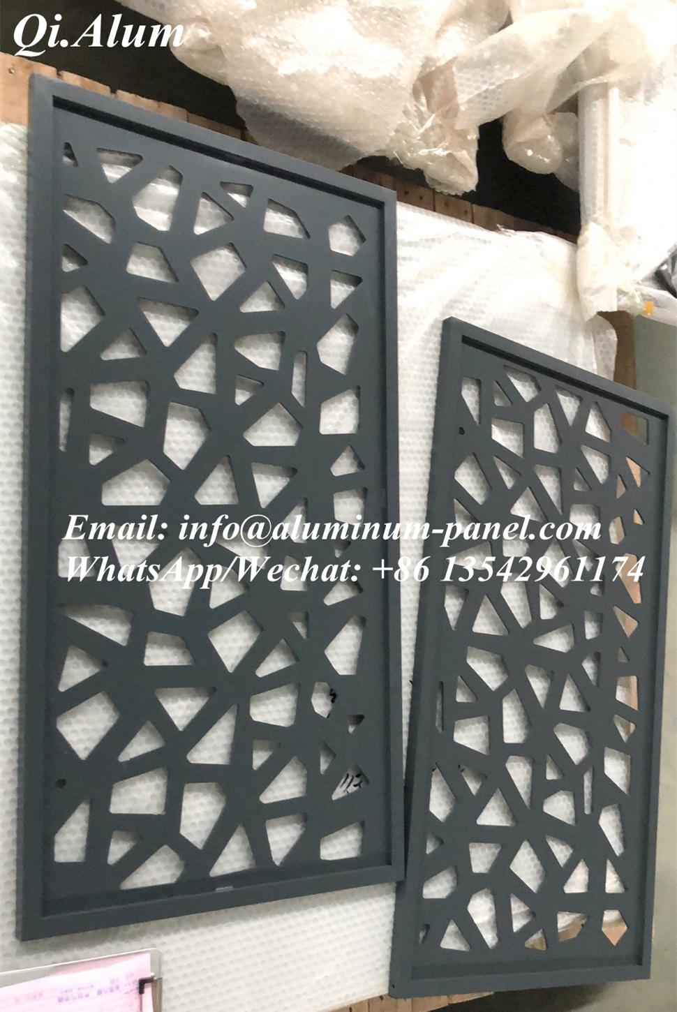 Custom Outdoor Perforated Aluminum Fence Sheet Laser Cut Decorative Outdoor Garden