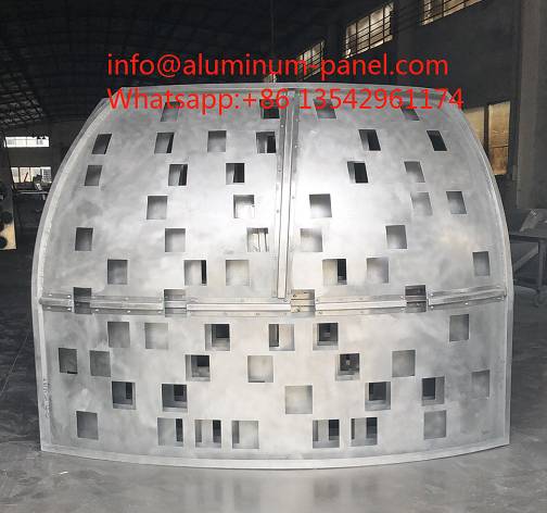 Aluminum Double Curved Panels Metal Wall Panels decoration