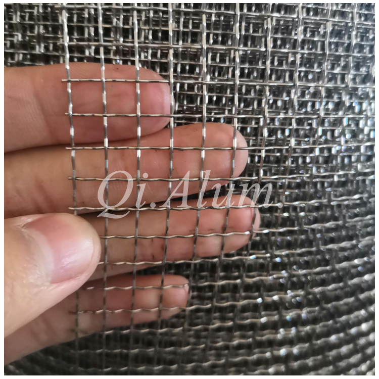 SS 304 316 316L mesh stainless steel crimped woven wire mesh roll of stainless steel mesh