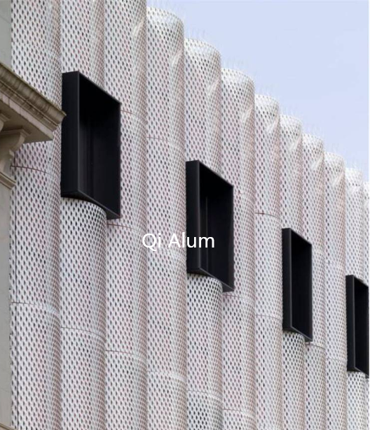 Introuduction of curtain wall aluminum expanded mesh cladding