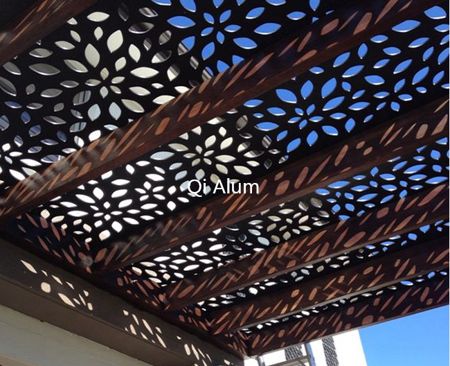 Metal Decorative Screen Aluminum Perforated Panels CNC Cutting